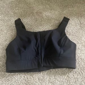 Outdoor Voices zip-front sports bra